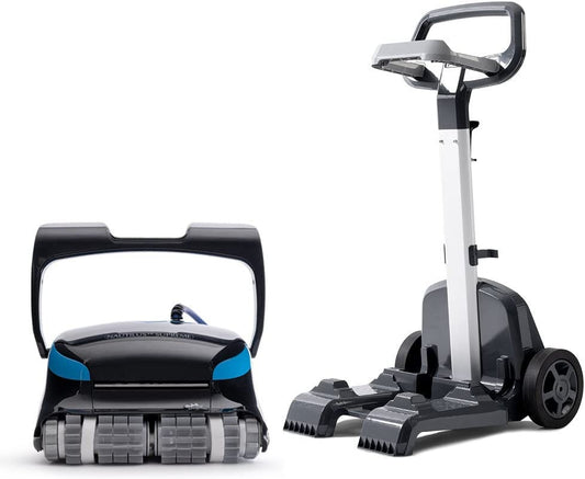 Maytronics Dolphin Nautilus CC Supreme Robotic Pool Cleaner with Pro Caddy