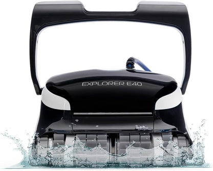 Maytronics Dolphin Explorer E40 Robotic Pool Cleaner – Wi-Fi Enabled with Wall Climbing & Waterline Scrubbing for Inground Pools up to 50 Ft