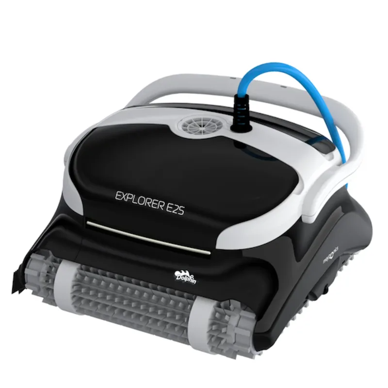 Maytronics Dolphin Explorer E25 Wi-Fi Robotic Pool Cleaner – Automatic Vacuum with Wall Climbing & Scrubbing for In-Ground Pools up to 50ft